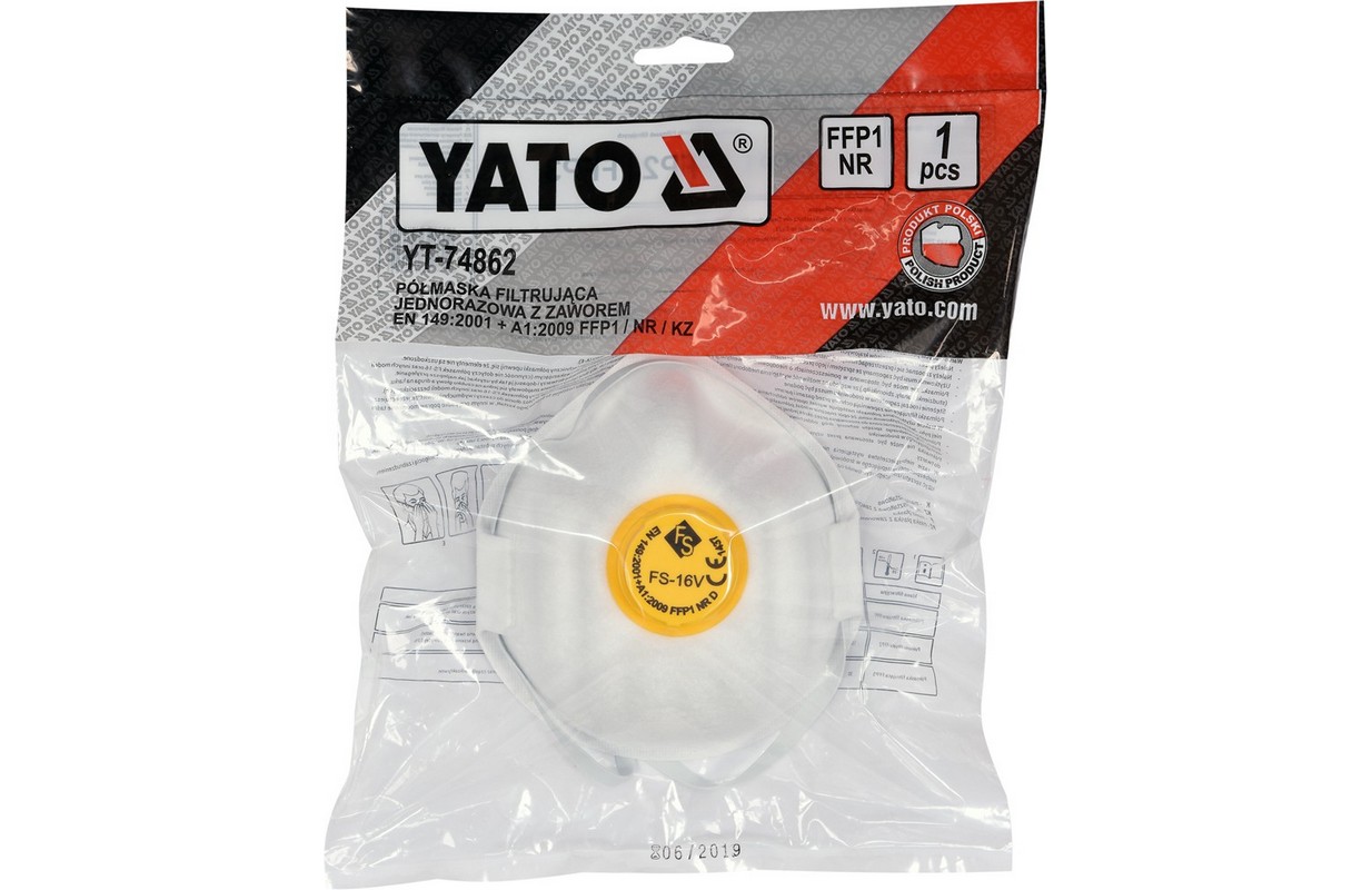 Pret aerosola respirators FFP1/KZ (YT-74862)
