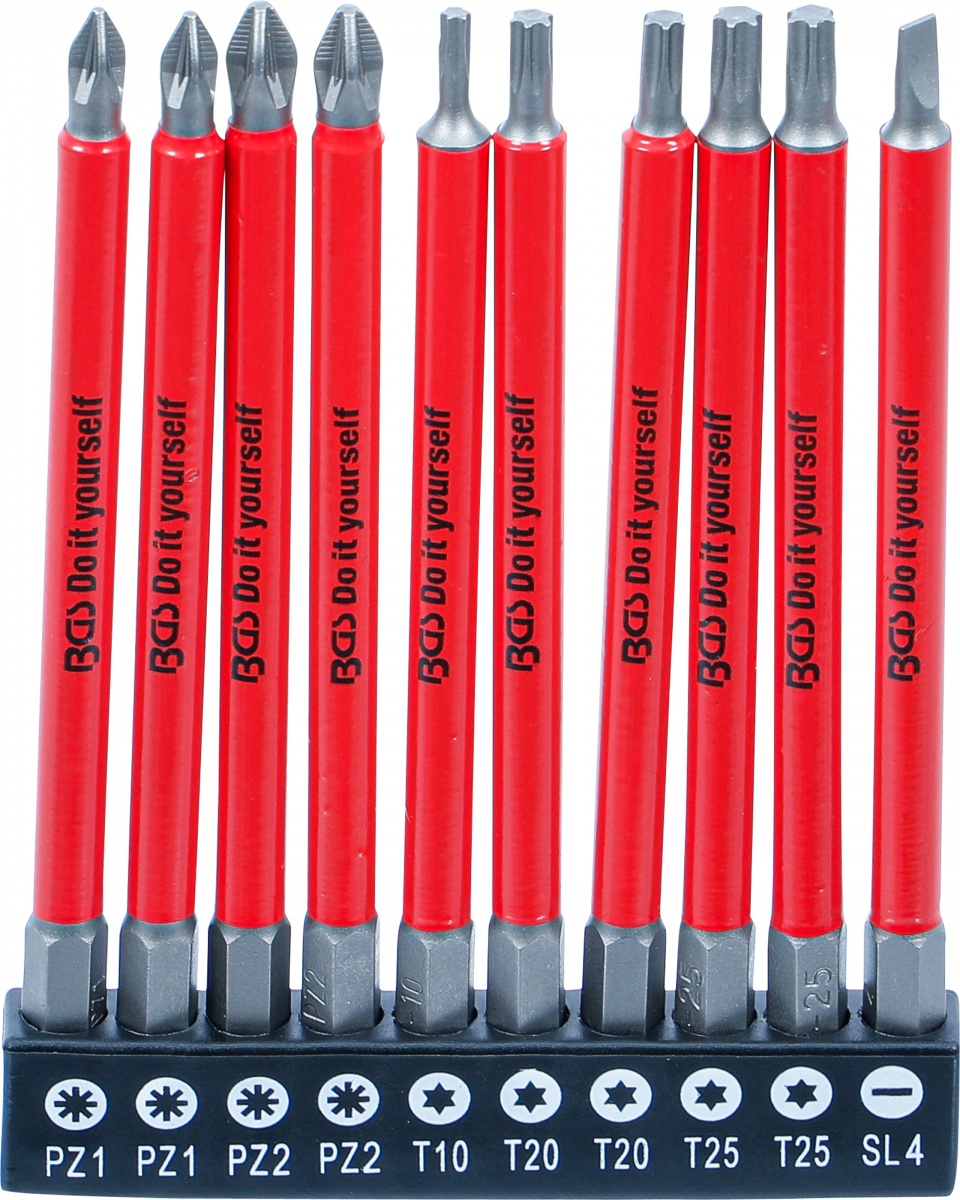 Neslīdošs magnētiskais uzgaļu komplekts PH/PZ/TORX/SL (10